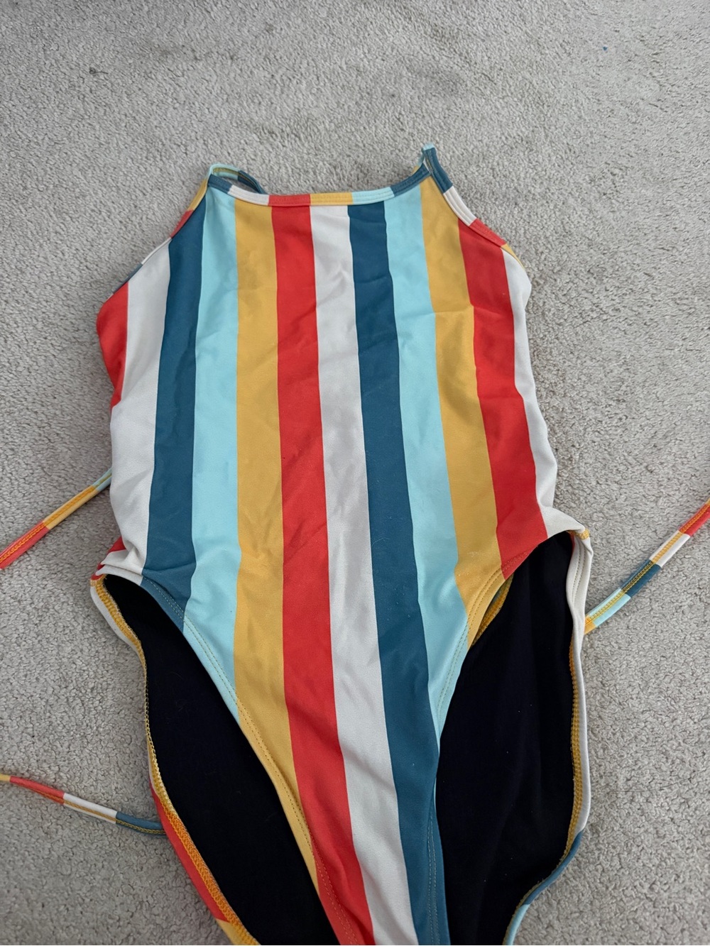 JOLYN Stripe One-Piece Swimsuit